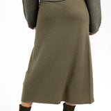 NA-KD Co-Ord Knitted Midi Skirt In Brown