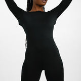 NA-KD Open Back Jumpsuit In Black