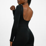 NA-KD Open Back Jumpsuit In Black