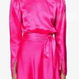 Harmur Gilly Backless Wrap Top in Pink Glow