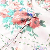 Hope & Ivy Cold Shoulder Satin Midi Dress In Red Floral Tile Print – dresses by Hope & Ivy, available to rent from Hirestreet