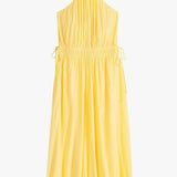 Hush Jade Halter Yellow Midi Dress