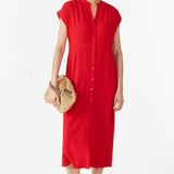 Hush Textured Posy Midi Dress