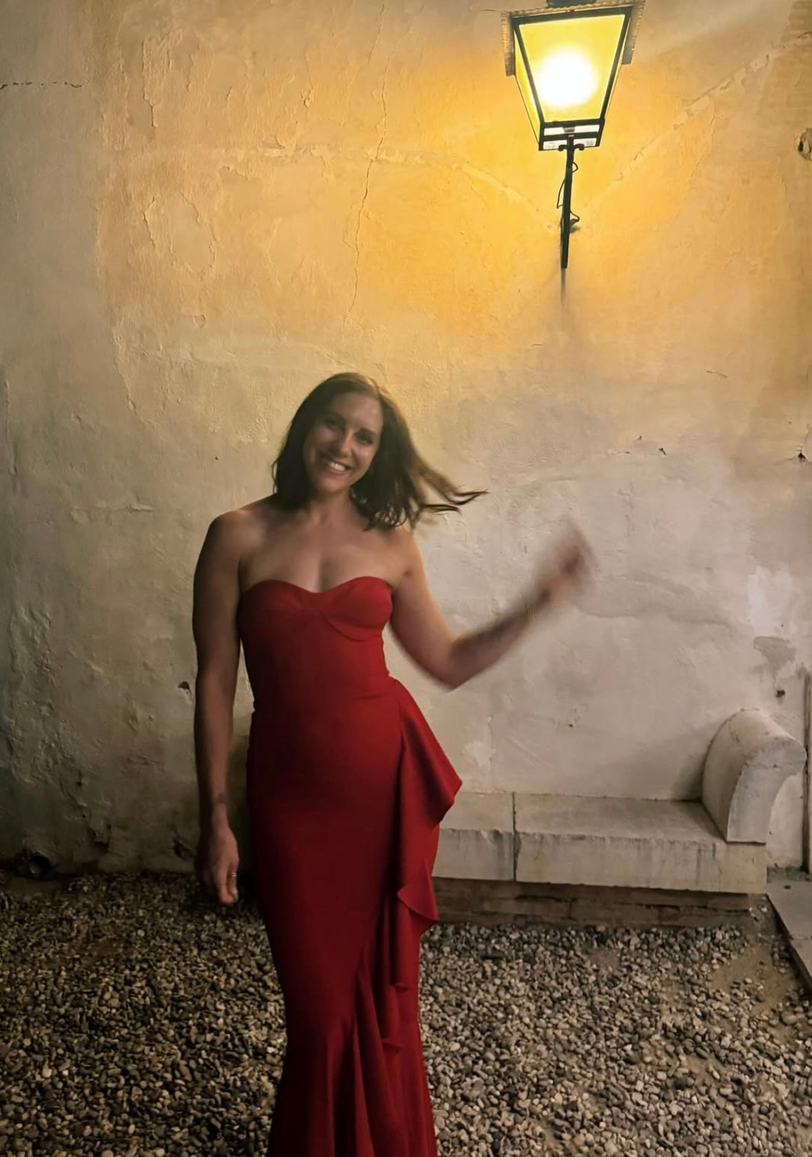 Rent Dress The Population Paris Rouge Strapless Maxi Dress