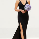Dress The Population Black Iris Maxi Dress