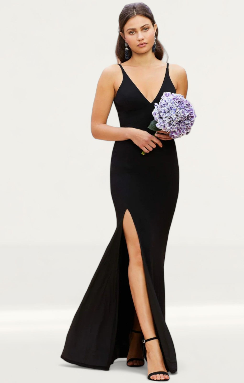Dress The Population Black Iris Maxi Dress