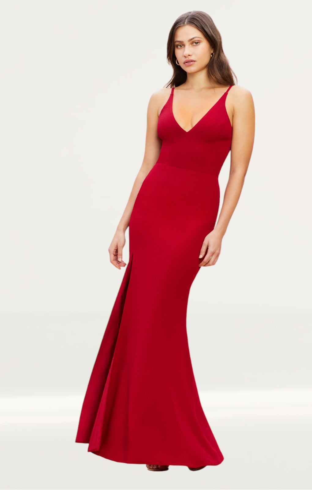 Dress The Population Iris Maxi Dress in Garnet
