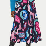 Jigsaw Agate Gem Midi Skirt