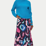 Jigsaw Agate Gem Midi Skirt