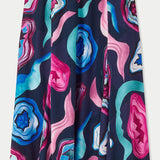 Jigsaw Agate Gem Midi Skirt