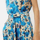 Jigsaw Clouded Leopard Silk Jumpsuit