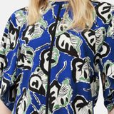 Jigsaw Collagerie Fig Leaf Top Blue