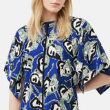 Jigsaw Collagerie Fig Leaf Top Blue