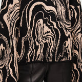 Jigsaw Rock Swirl Turtle Neck Jumper