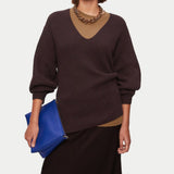 Jigsaw Sculpted Sleeve V Neck Jumper