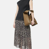 Jigsaw Silk Habotai Cowl Neck Top Black