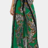Jigsaw Block Floral Wrap Culotte
