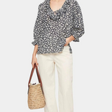 Jigsaw Cottage Ditsy Ruffle Top