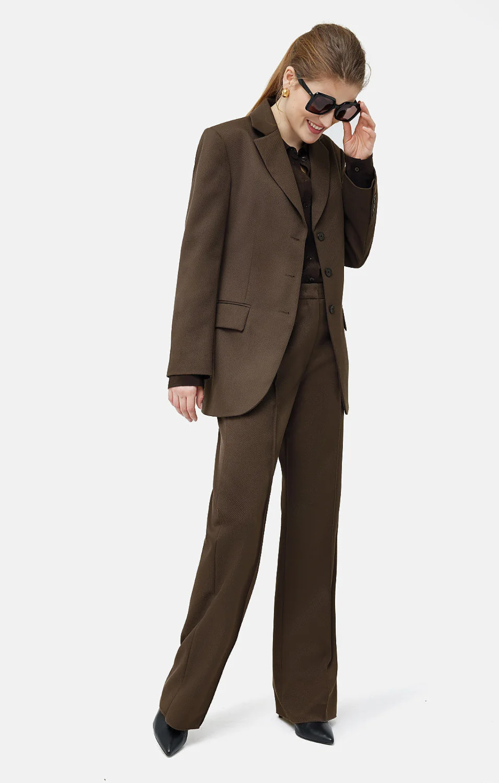 Jigsaw Locke Wool Twill Blazer – trousers by Jigsaw, available to rent from Hirestreet