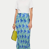 Jigsaw Tie Dye Crinkle Silk Mix Skirt