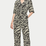 Jigsaw Zebra V Neck Jumpsuit – jumpsuits & playsuits by Jigsaw, available to rent from Hirestreet