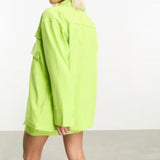 Jjxx Oversized Shirt  With Front Pockets In Lime