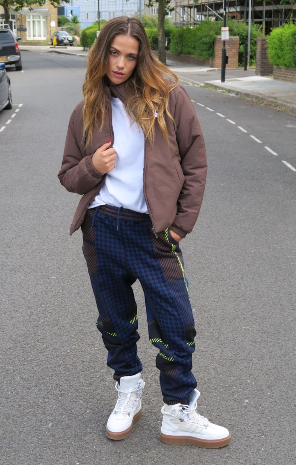 Rent Ivy ParkAdidas Originals x Ivy Park Dog Tooth Joggers In Blue