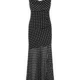 Runaway The Label Kyleah Black and White Spot Maxi Dress