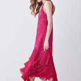 Karen Millen Fringed Beaded Woven Midi Dress