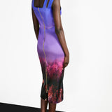 Karen Millen Weston Ombre Mountain Column Midi Dress – dresses by Karen Millen, available to rent from Hirestreet