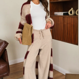 Charli London Kay Cardigan - Ruby Beige Stripes