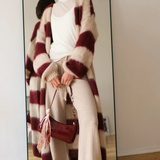 Charli London Kay Cardigan - Ruby Beige Stripes