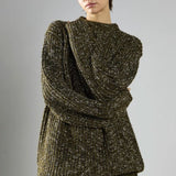 Glamorous Khaki-Fleck Crew-Neck Jumper