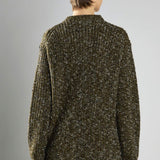 Glamorous Khaki-Fleck Crew-Neck Jumper