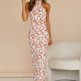 Seven Wonders White Floral Alani Halter Dress