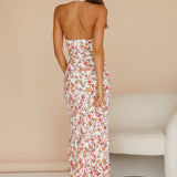 Seven Wonders White Floral Alani Halter Dress