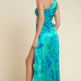 Runaway The Label Lexana Blue Floral Maxi Dress