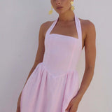 Runaway The Label Locklea Midi Dress in Pink