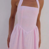 Runaway The Label Locklea Midi Dress in Pink