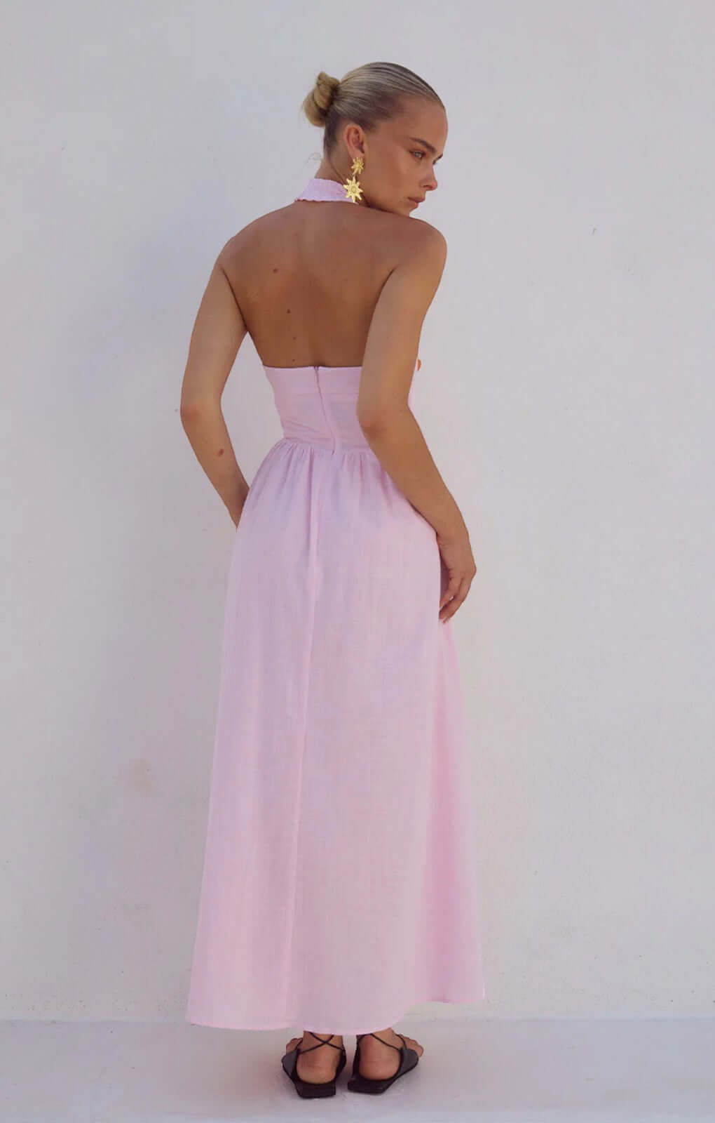 Runaway The Label Locklea Midi Dress in Pink