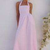 Runaway The Label Locklea Midi Dress in Pink