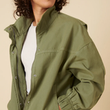 Nobody's Child Laundered Cotton Cropped Jacket