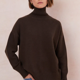 Charli London Laurie Sweater - Dark Espresso