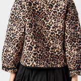 Nobody's Child Leopard Print Quilted Jacket