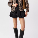 Nobody's Child Leopard Print Quilted Jacket