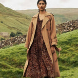 Nobody's Child Light Brown Double Breasted Trench Coat