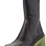 Love Moschino Chunky Heel Ankle Boots In Black
