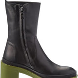 Love Moschino Chunky Heel Ankle Boots In Black