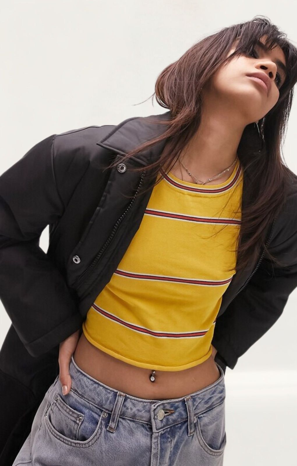 Topshop Longline Collared Car Coat In Black
