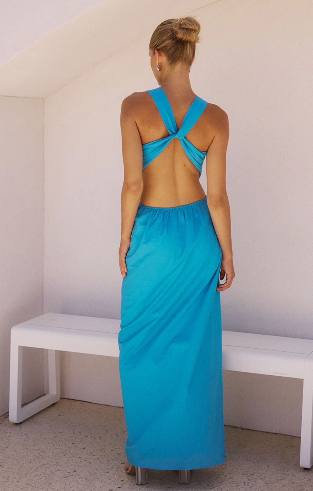 Runaway The Label Murilo Aqua Blue Dress